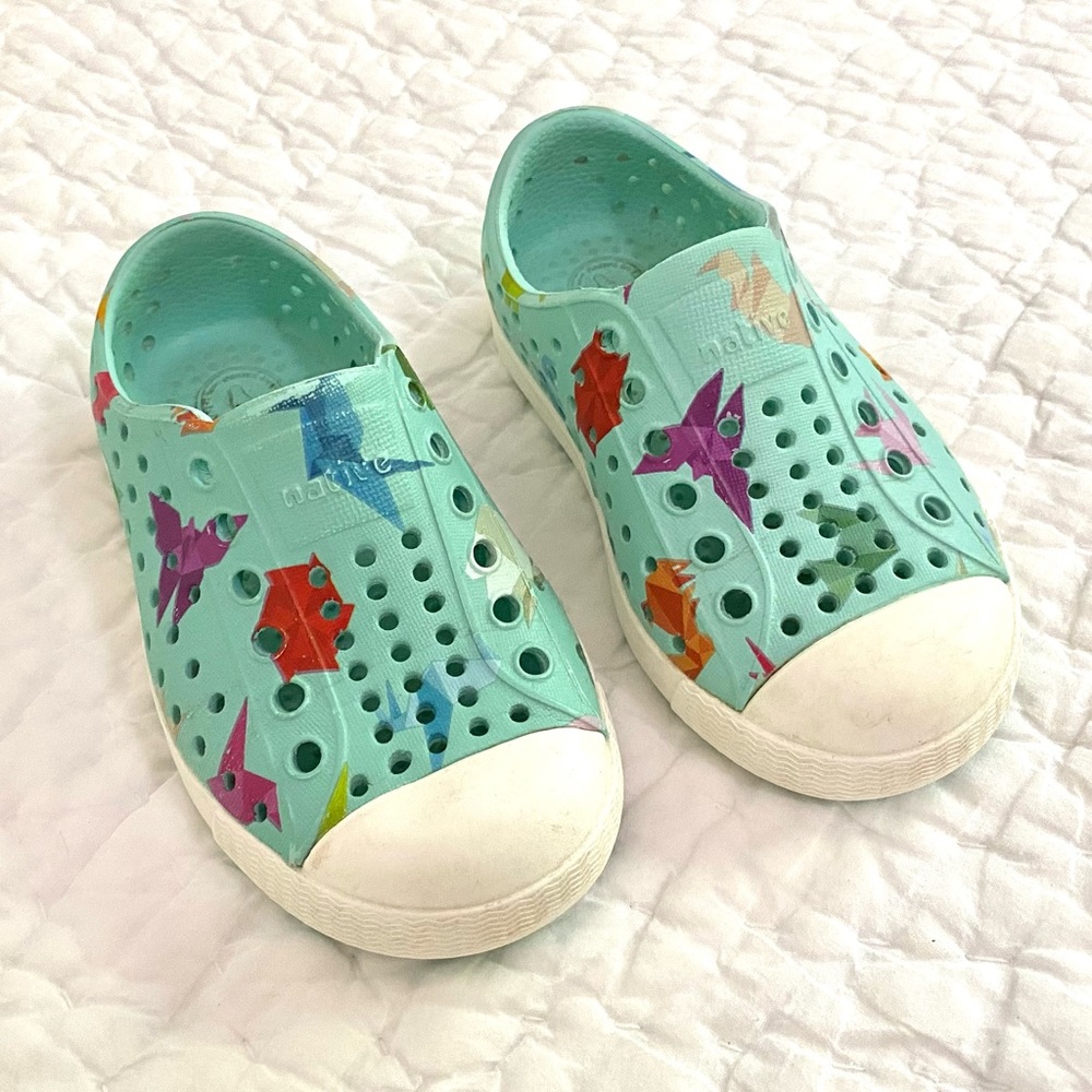 Toddler Native Shoes - Rare Origami Print, Sz 6